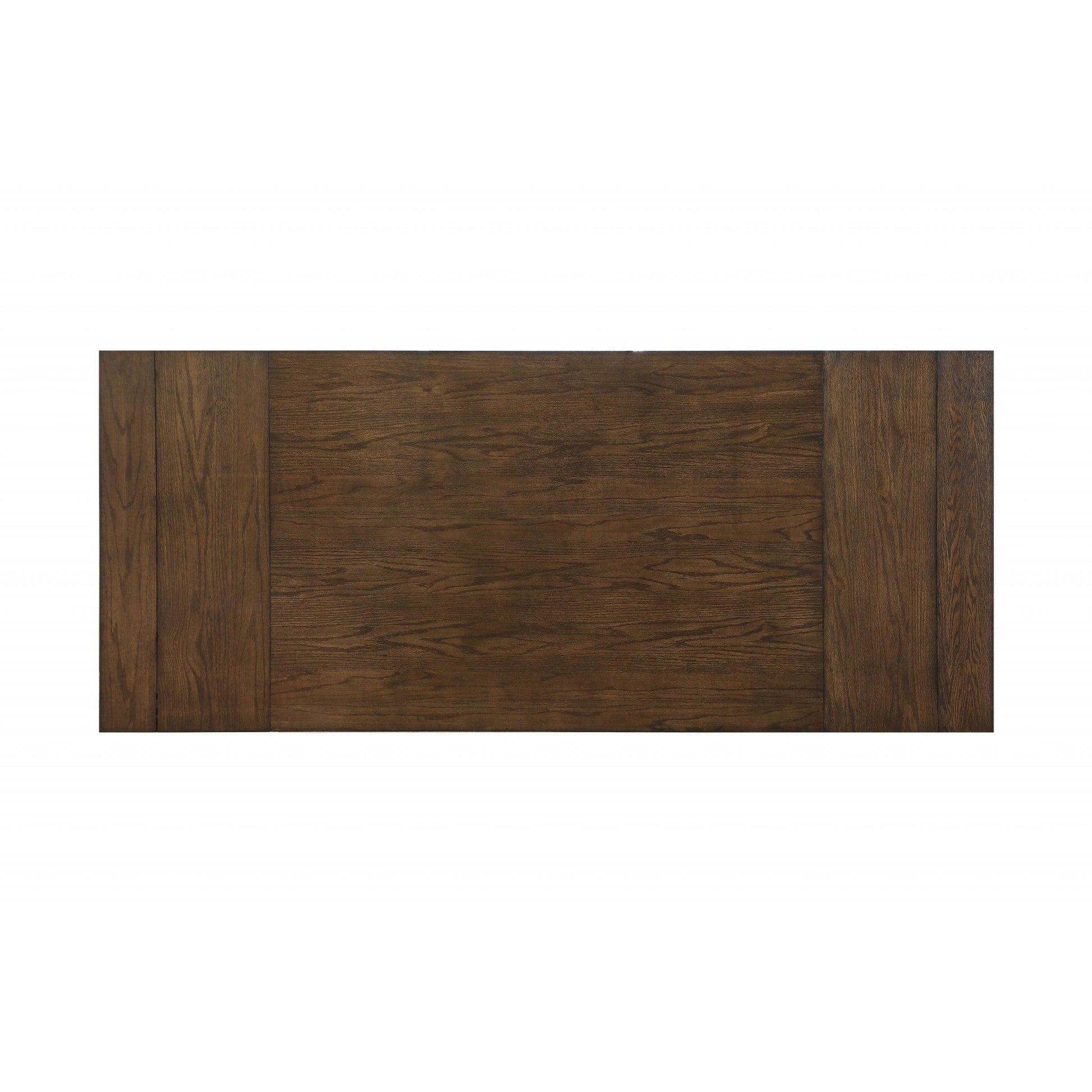 HomeRoots 42" x 96" x 30" Wood Dining Table in Dark Oak Finish