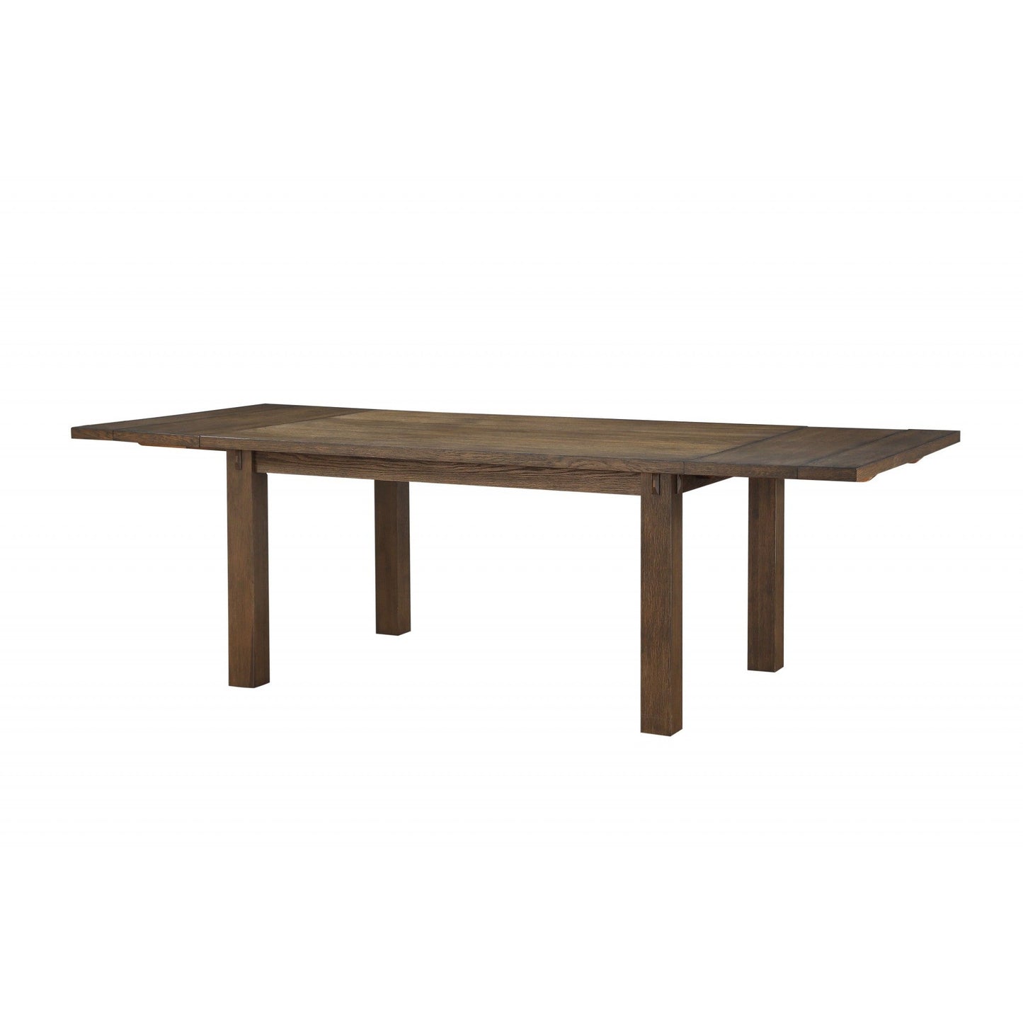 HomeRoots 42" x 96" x 30" Wood Dining Table in Dark Oak Finish
