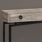 HomeRoots 43" Cross Leg Console Table With Taupe and Black Finish