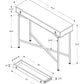 HomeRoots 43" Grey Reclaimed Wood Particle Board Accent Table With Black Legs