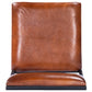 HomeRoots 43" Iron Bar Chair With Footrest in Brown and Black Finish