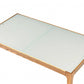 HomeRoots 43' x 24' x 15' Natural And Frost Glass Coffee Table