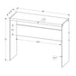 HomeRoots 44" Solid Console Table With Gray and Clear Finish