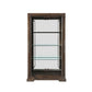 HomeRoots 44" x 19" x 78" Rectangular Display Cabinet In Tobacco Finish