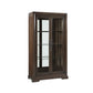 HomeRoots 44" x 19" x 78" Rectangular Display Cabinet In Tobacco Finish