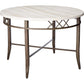 HomeRoots 45' x 30' Faux Marble And Antique Dining Table