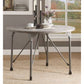 HomeRoots 45" x 45" x 30" Gray Oak And Sandy Gray Dining Table