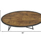 HomeRoots 46' x 23' x 15' Weathered Dark Oak Coffee Table