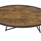 HomeRoots 46' x 23' x 15' Weathered Dark Oak Coffee Table