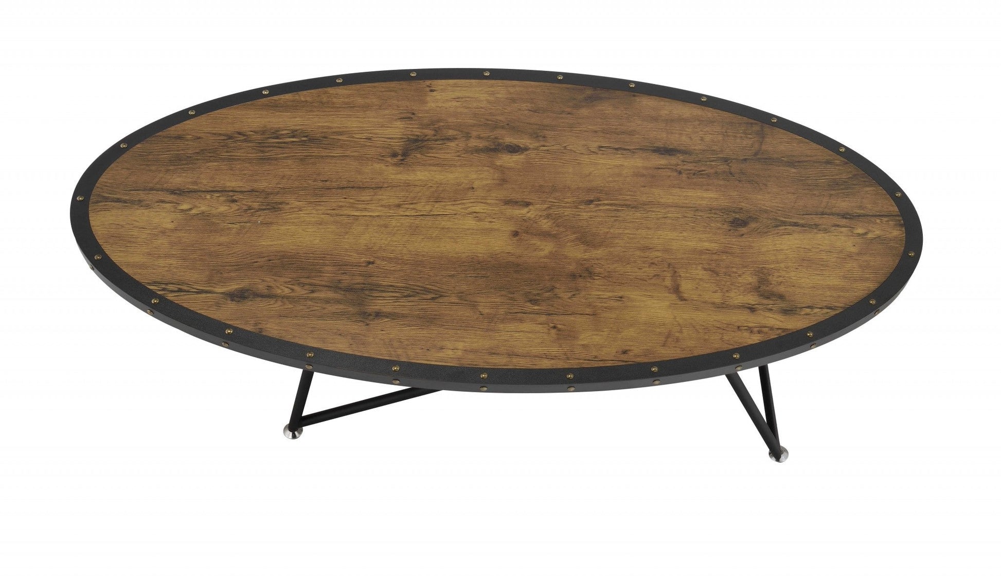 HomeRoots 46' x 23' x 15' Weathered Dark Oak Coffee Table