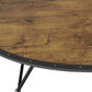 HomeRoots 46' x 23' x 15' Weathered Dark Oak Coffee Table