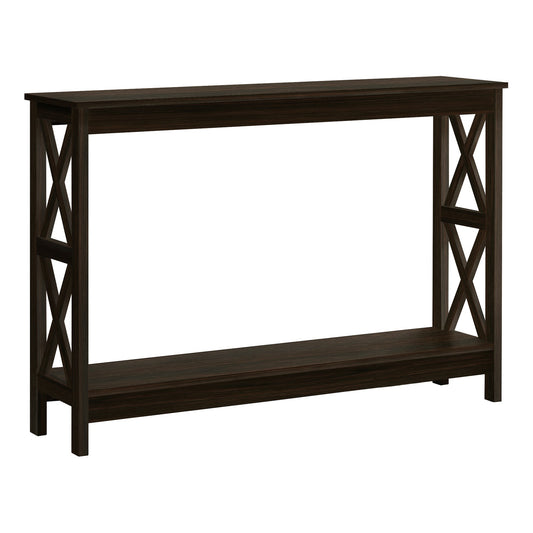 HomeRoots 47" Console Table With Storage in Espresso Finish