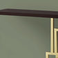 HomeRoots 47" Floor Shelf Console Table With Storage in Brown Finish