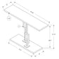 HomeRoots 47" Floor Shelf Console Table With Storage in Brown Finish