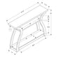 HomeRoots 47" Floor Shelf Console Table With Storage in Taupe Finish