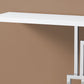 HomeRoots 47" Floor Shelf Console Table With Storage in White Finish