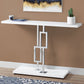 HomeRoots 47" Floor Shelf Console Table With Storage in White Finish