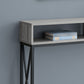 HomeRoots 47" Frame Console Table With Storage in Gray and Black Finish