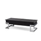 HomeRoots 47' x 20' x 14-24' Black And Chrome Particle Board Coffee Table