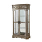 HomeRoots 47" x 21" x 84" Curio Cabinet In Antique Champagne Finish