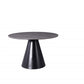 HomeRoots 47 x 47 x 30 Gray Glass Iron Dining Table