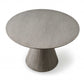 HomeRoots 47 x 47 x 30 Gray Oak Veneer Dining Table