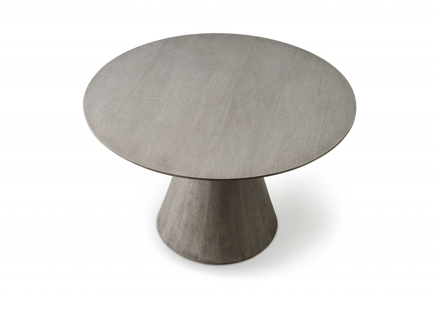 HomeRoots 47 x 47 x 30 Gray Oak Veneer Dining Table