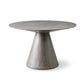 HomeRoots 47 x 47 x 30 Gray Oak Veneer Dining Table
