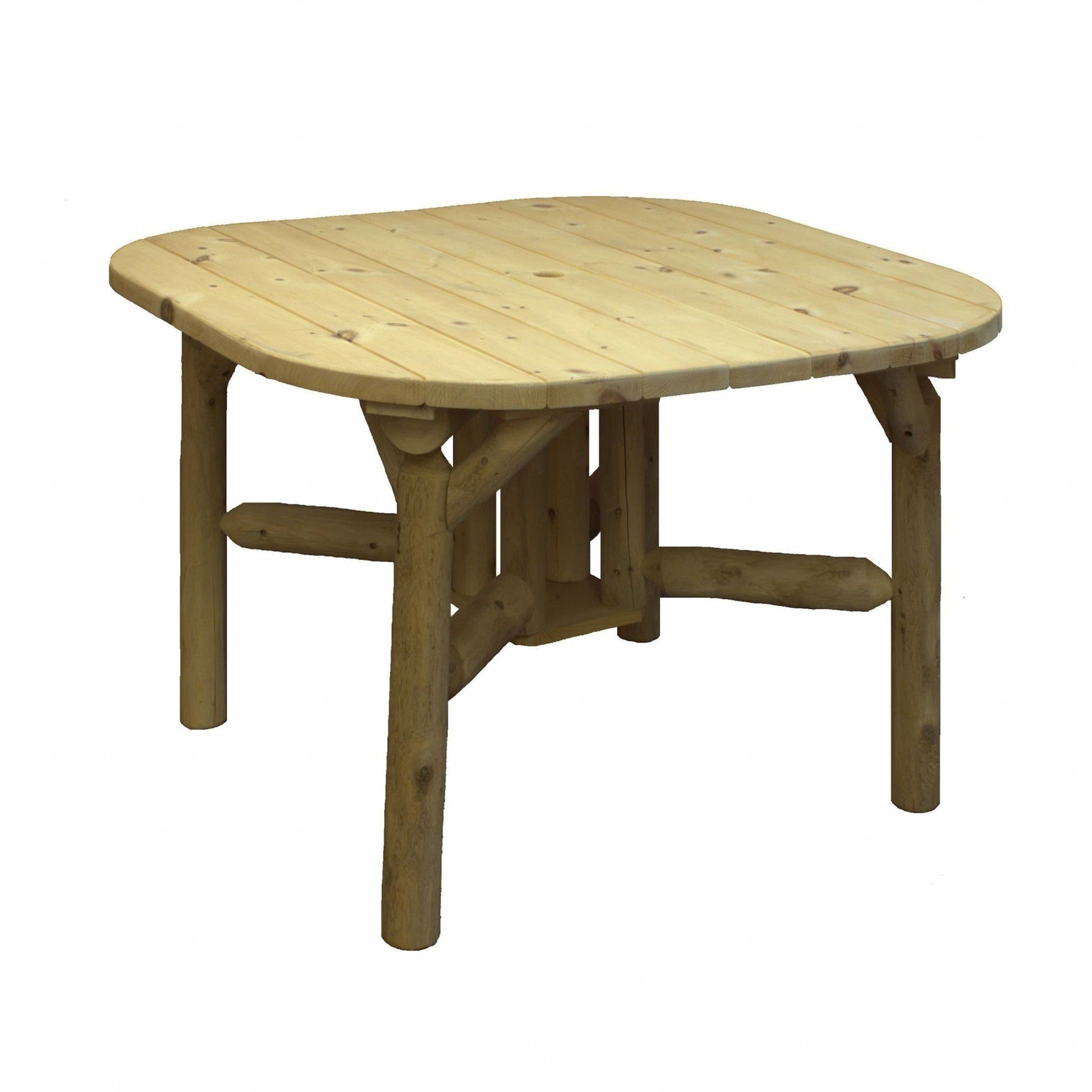 HomeRoots 47" x 47" x 30" Roundabout Table With Natural Wood Finish