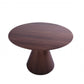HomeRoots 47 x 47 x 30 Walnut Veneer Round Dining Table