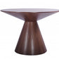 HomeRoots 47 x 47 x 30 Walnut Veneer Round Dining Table
