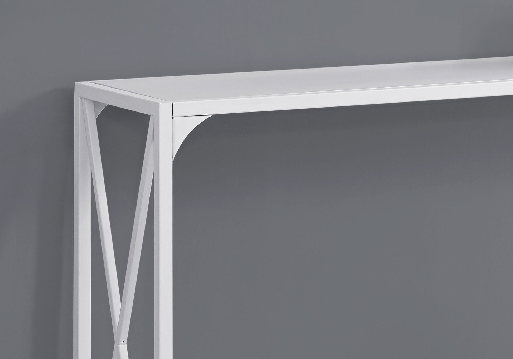 HomeRoots 48" Console Table With Storage in White Finish