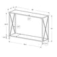 HomeRoots 48" Console Table With Storage in White Finish