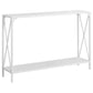 HomeRoots 48" Console Table With Storage in White Finish