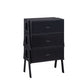 HomeRoots 48" Convertible Coffee Table With Three Drawers in Black Finish