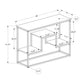 HomeRoots 48" Frame Console Table With Storage in Brown and Black Finish
