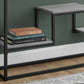 HomeRoots 48" Frame Console Table With Storage in Gray and Black Finish