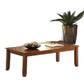 HomeRoots 48" x 24" x 16" 3-Piece Cherry Coffee And End Table Set