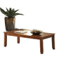 HomeRoots 48" x 24" x 16" 3-Piece Cherry Coffee And End Table Set