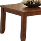 HomeRoots 48" x 24" x 16" 3-Piece Cherry Coffee And End Table Set