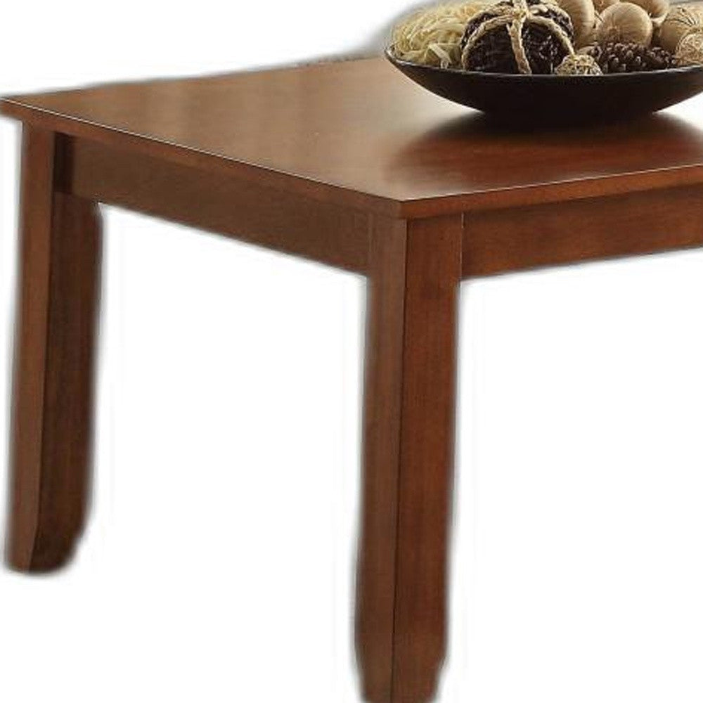 HomeRoots 48" x 24" x 16" 3-Piece Cherry Coffee And End Table Set