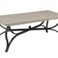 HomeRoots 48" x 24" x 19" 3-Piece Coffee And End Set With Gray Oak And Black Finish