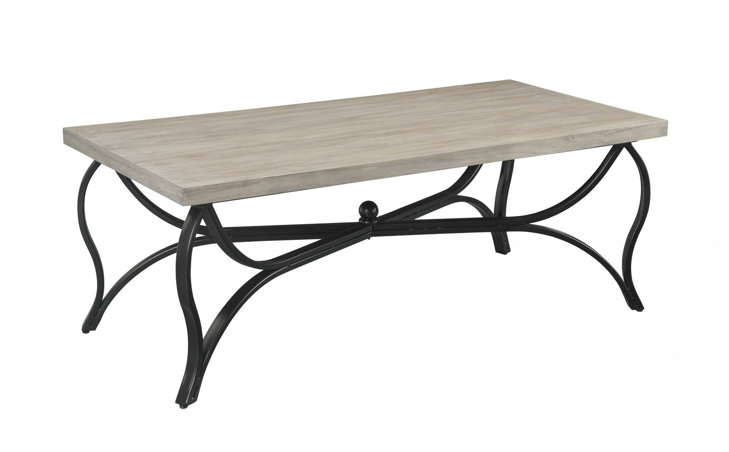 HomeRoots 48" x 24" x 19" 3-Piece Coffee And End Set With Gray Oak And Black Finish