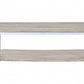 HomeRoots 48' x 24' x 19' Gray Oak And Chrome Metal Tube Coffee Table