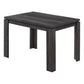 HomeRoots 48" x 32" x 30.5 " Black Reclaimed Wood-Look Dining Table