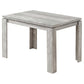HomeRoots 48" x 32" x 30.5 " Grey Reclaimed Wood-Look Dining Table