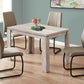 HomeRoots 48" x 32" x 30.5 " Taupe Reclaimed Wood-Look Dining Table