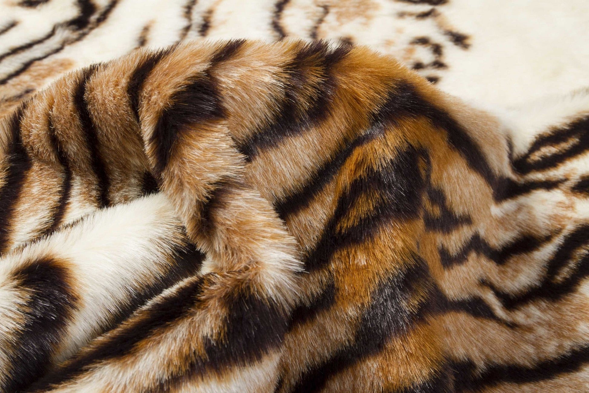 HomeRoots 4.25' x 5' Tiger Faux Hide Rug