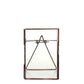 HomeRoots 4x6 Bronze Metal Vertical Glass Frame
