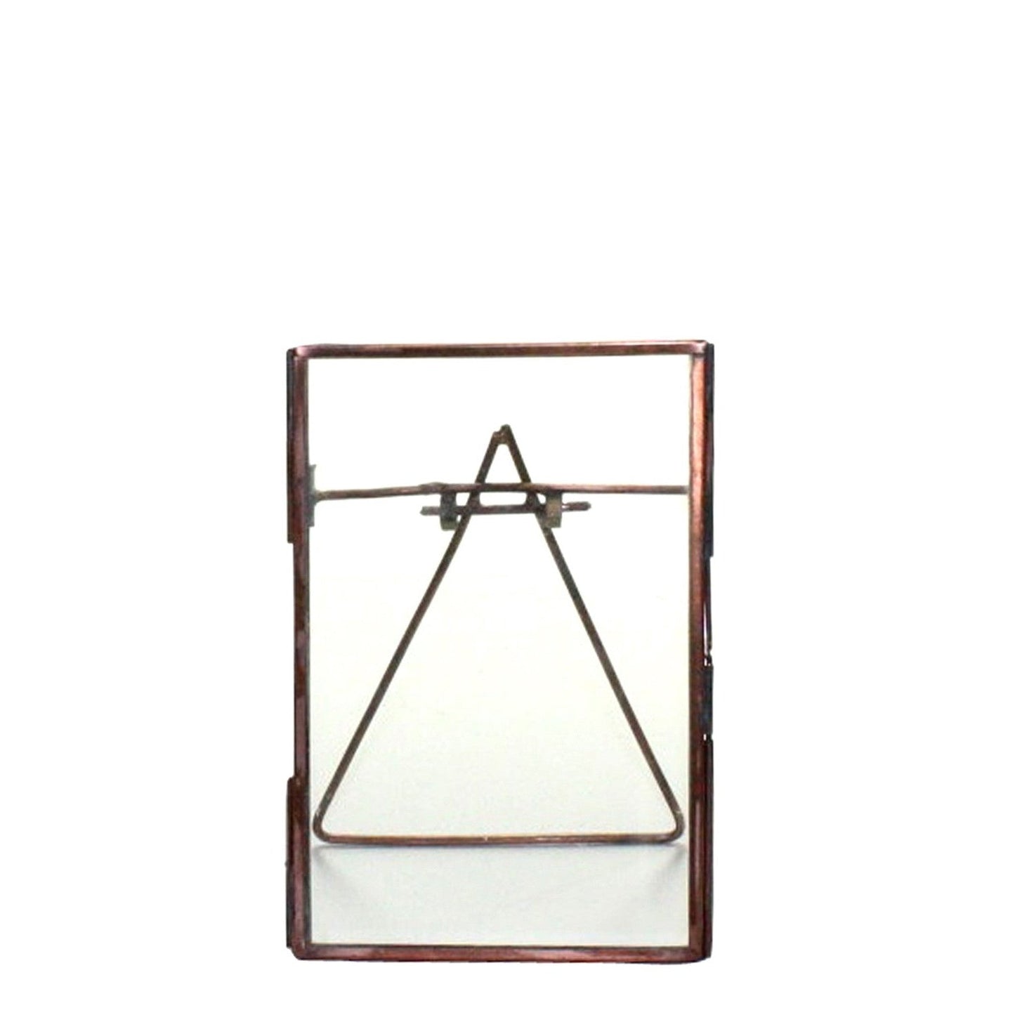 HomeRoots 4x6 Bronze Metal Vertical Glass Frame